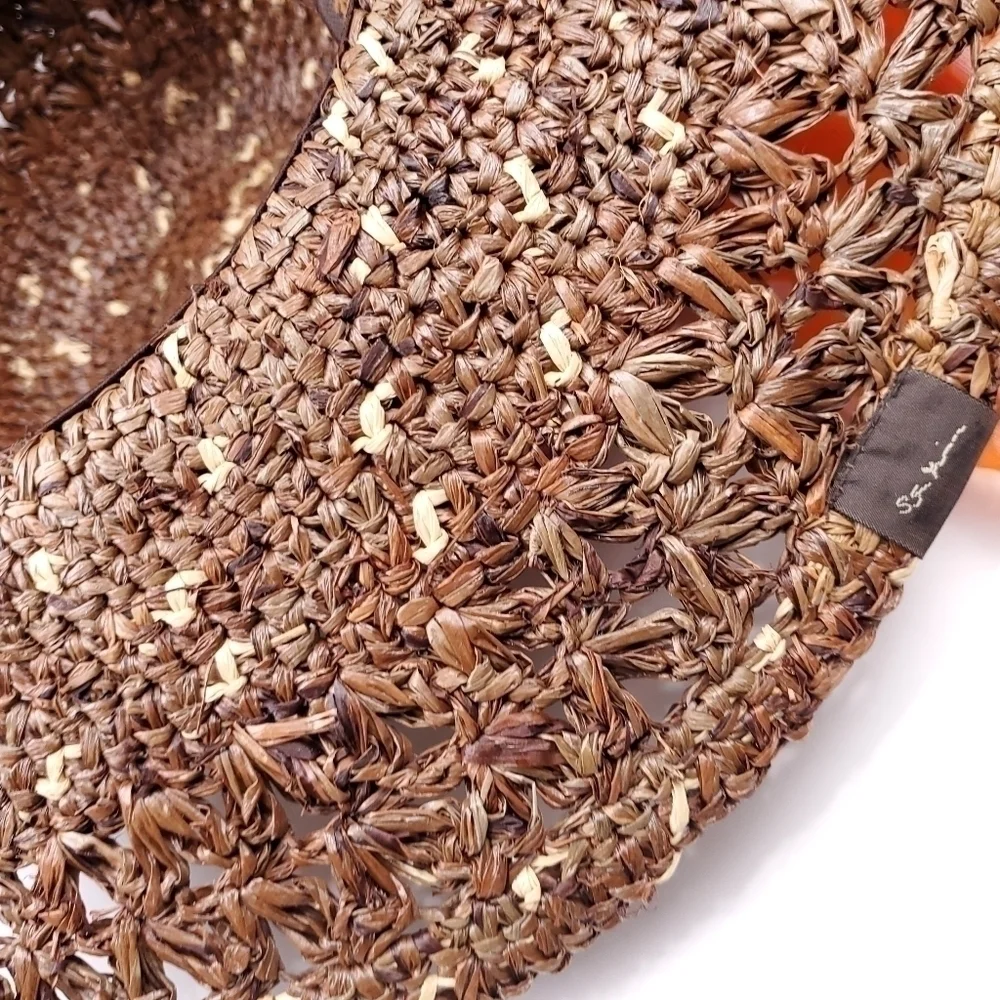 New Women's Peter Grimm Dark Brown Wide Brim Hat OSFM One Size Fits Most - Picture 3 of 15